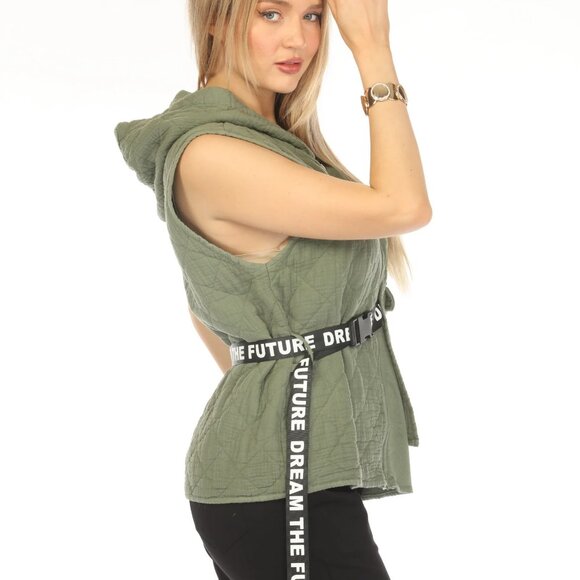 Green Future Dream Quilted Vest - Picture 5 of 10